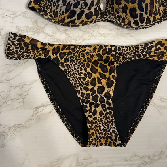 Victoria’s Secret Y2K strapless double cup push up bikini swimsuit 34A small - Picture 4 of 13